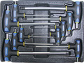Набор Т-образных шестгранных ключей с пластиковой рукояткой 10пр. в ложементе в Анапе